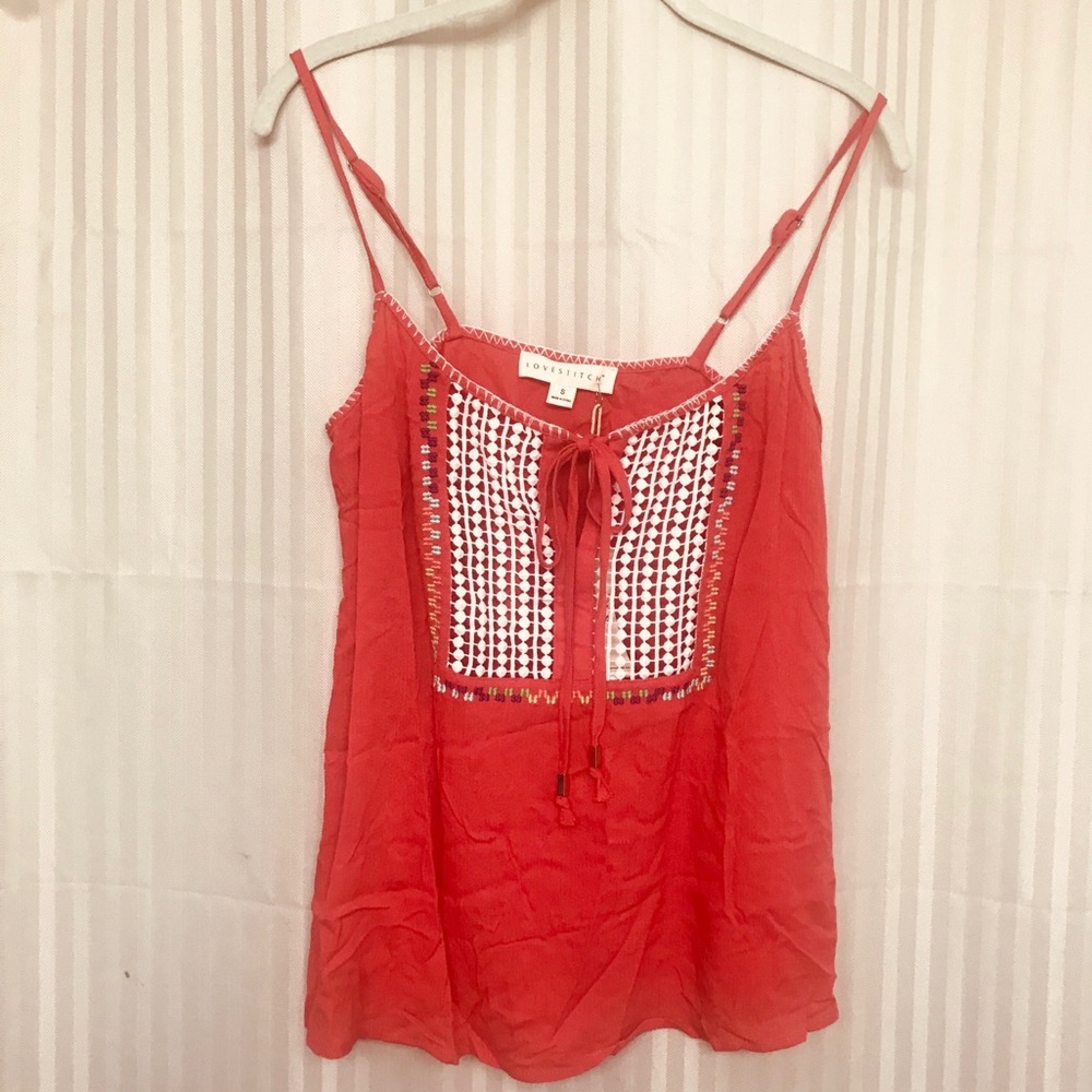 ❤️FIRM❤️🌟HOST PICK🌟 Summer Cami with Crochet stitching